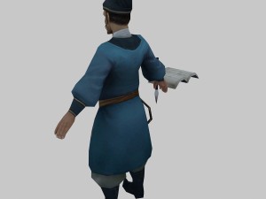 low poly 3d characters - west warehouse manager 3D Model