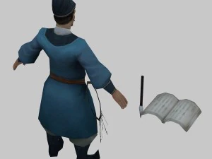 low poly 3d characters - west warehouse manager 3D Model