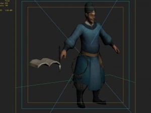 low poly 3d characters - west warehouse manager 3D Model