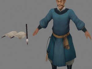 low poly 3d characters - west warehouse manager 3D Model