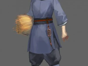 mercado de personagens 3d low poly-oeste Modelo 3D