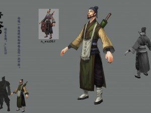 low poly 3d characters-pilgrim 2 3D Model