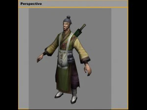 low poly 3d characters-pilgrim 2 3D Model