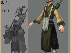 low poly 3d characters-pilgrim 2 3D Model