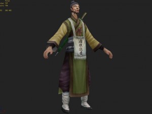 low poly 3d characters-pilgrim 2 3D Модель