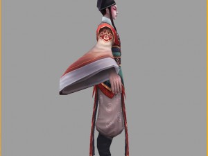 low poly 3d characters-xiao sheng Model 3D