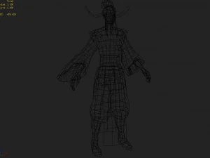low poly 3d characters-xiao sheng 3D Model