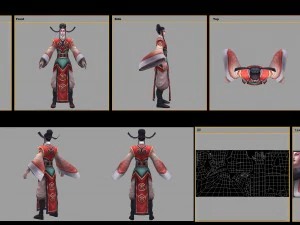 low poly 3d characters-xiao sheng 3D Model