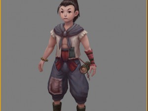 low poly 3d characters-small fish Modèle 3D