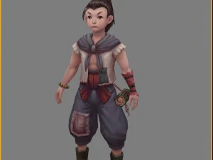 low poly 3d characters-small fish 3D Model