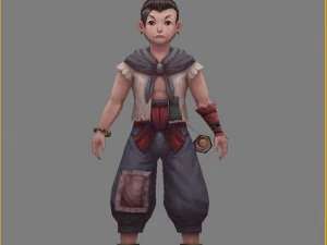low poly 3d characters-small fish 3D Model