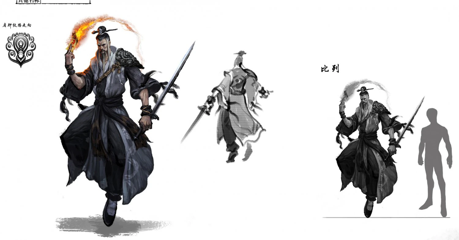 low poly 3d characters - xuanfa taoist 3D Model .c4d .max .obj .3ds .fbx .stl .blend 