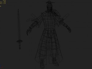 low poly 3d characters - xuanfa taoist 3D Модель
