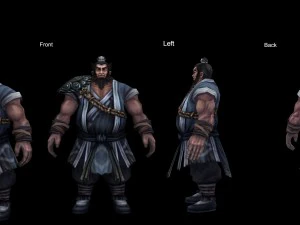 low poly 3d characters - gentleman 3D Model