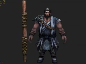 low poly 3d characters - gentleman 3D Model