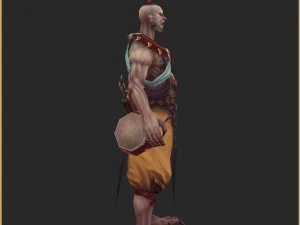 low poly 3d characters - patrol demon 3D Model