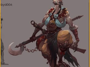 low poly 3d characters - patrol demon 3D Model