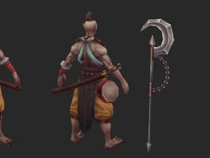 low poly 3d characters - patrol demon 3D Model