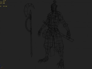 low poly 3d characters - patrol demon Modello 3D