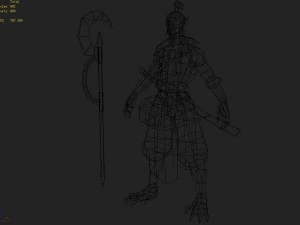 low poly 3d characters - patrol demon 3D Model
