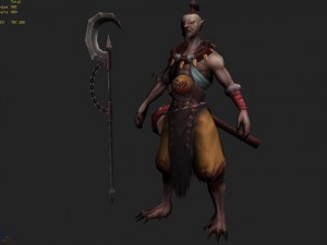 low poly 3d characters - patrol demon Modello 3D