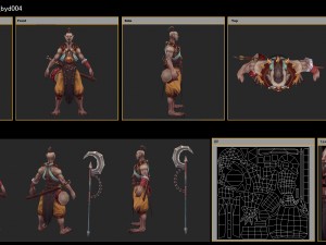 low poly 3d characters - patrol demon Modello 3D