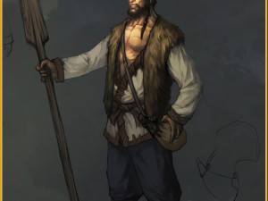 low poly 3d characters-yangjiakou boatman 3D 모델