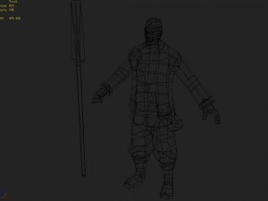 low poly 3d characters-yangjiakou boatman 3D 모델