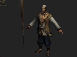 low poly 3d characters-yangjiakou boatman 3D 모델
