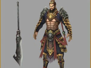 low poly 3d characters-player 3D Model