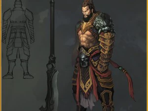 low poly 3d characters-player 3D Model