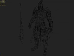 low poly 3d characters-player 3D Model