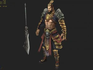 low poly 3d characters-player 3D Model