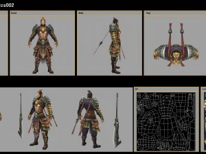 low poly 3d characters-player 3D Model