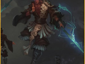 low poly 3d characters - yin lei taoist 3D Model