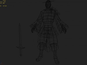 low poly 3d characters - yin lei taoist 3D Model