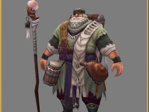low poly 3d characters-san sang 3D Model