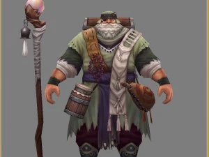 low poly 3d characters-san sang 3D Model