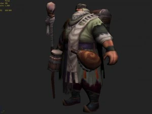 low poly 3d characters-san sang 3D Model