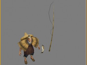 low poly 3d characters - fisherman zhang slightly 3Dモデル