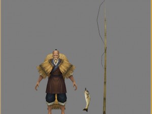 low poly 3d characters - fisherman zhang slightly 3Dモデル