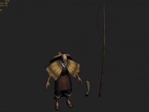 low poly 3d characters - fisherman zhang slightly 3Dモデル