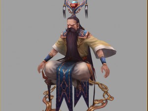 low poly 3d characters-yu fuzi Model 3D