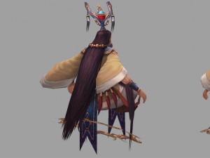low poly 3d characters-yu fuzi Model 3D