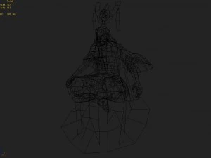 low poly 3d characters-yu fuzi 3D Model