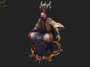 low poly 3d characters-yu fuzi Model 3D