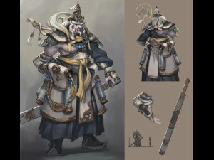 personagens 3D low poly - mma Modelo 3D