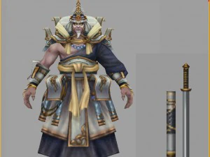 low poly 3d characters - mma 3D Model