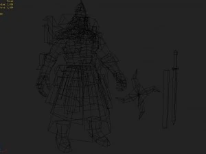 low poly 3d characters - mma 3D Model
