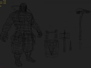 low poly 3d characters - imperial horse 3D Model